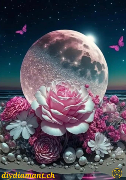 Diamond Painting Rosenkugel